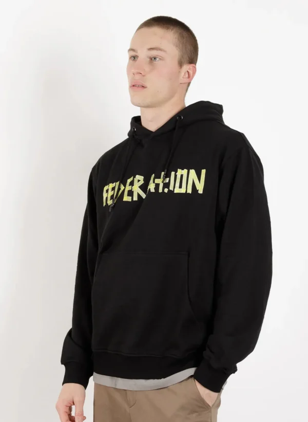 Sweaters & Knitwear-FEDERATION +. TOURING HOOD TAPE BLACK