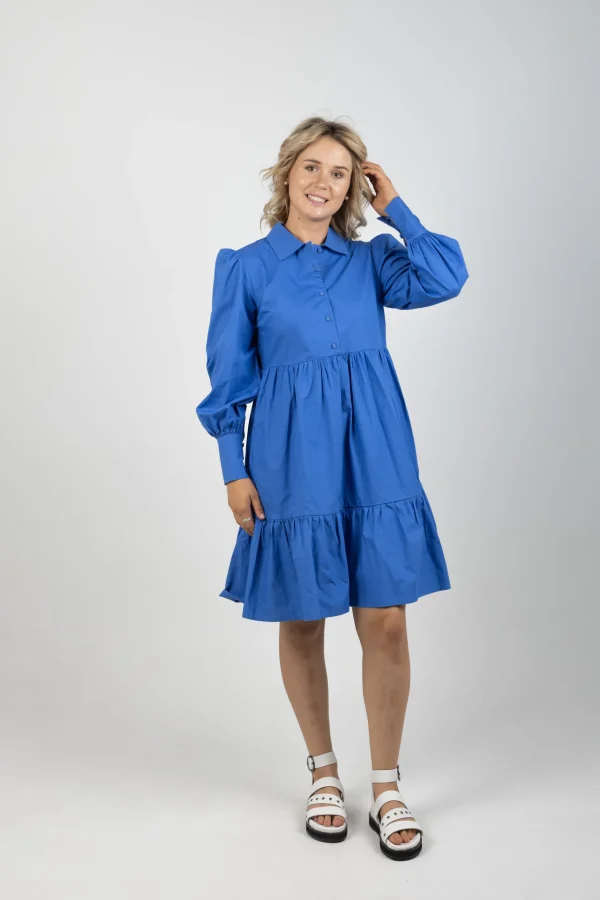 Dresses-FEDERATION +. WISHES DRESS COBALT