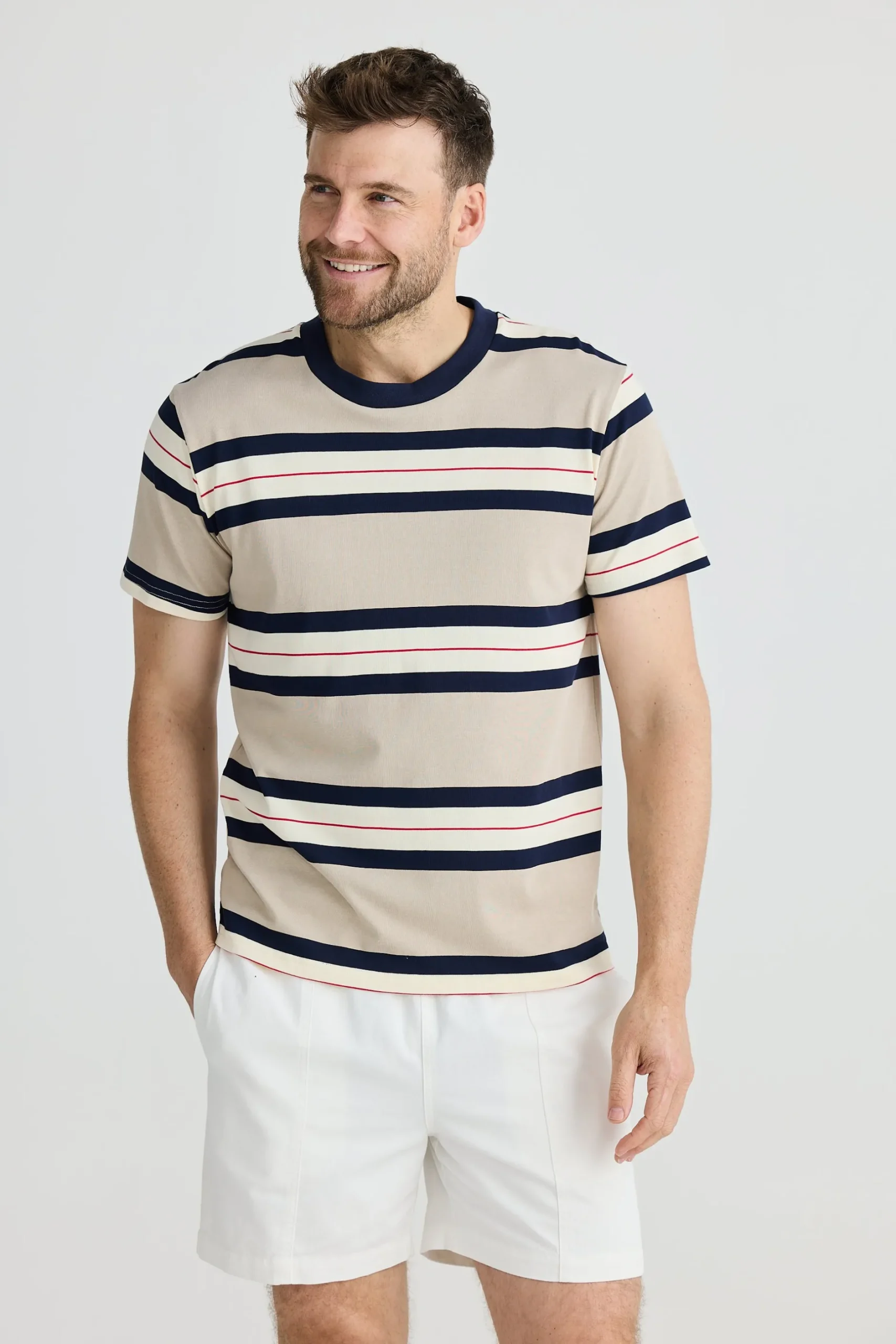 fossick_cambridge_tee_bir_2.webp Tees & Tanks-FOSSICK CAMBRIDGE TEE BIRDIE STRIPE