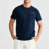 Tees & Tanks-FOSSICK LOGO TEE NAVY
