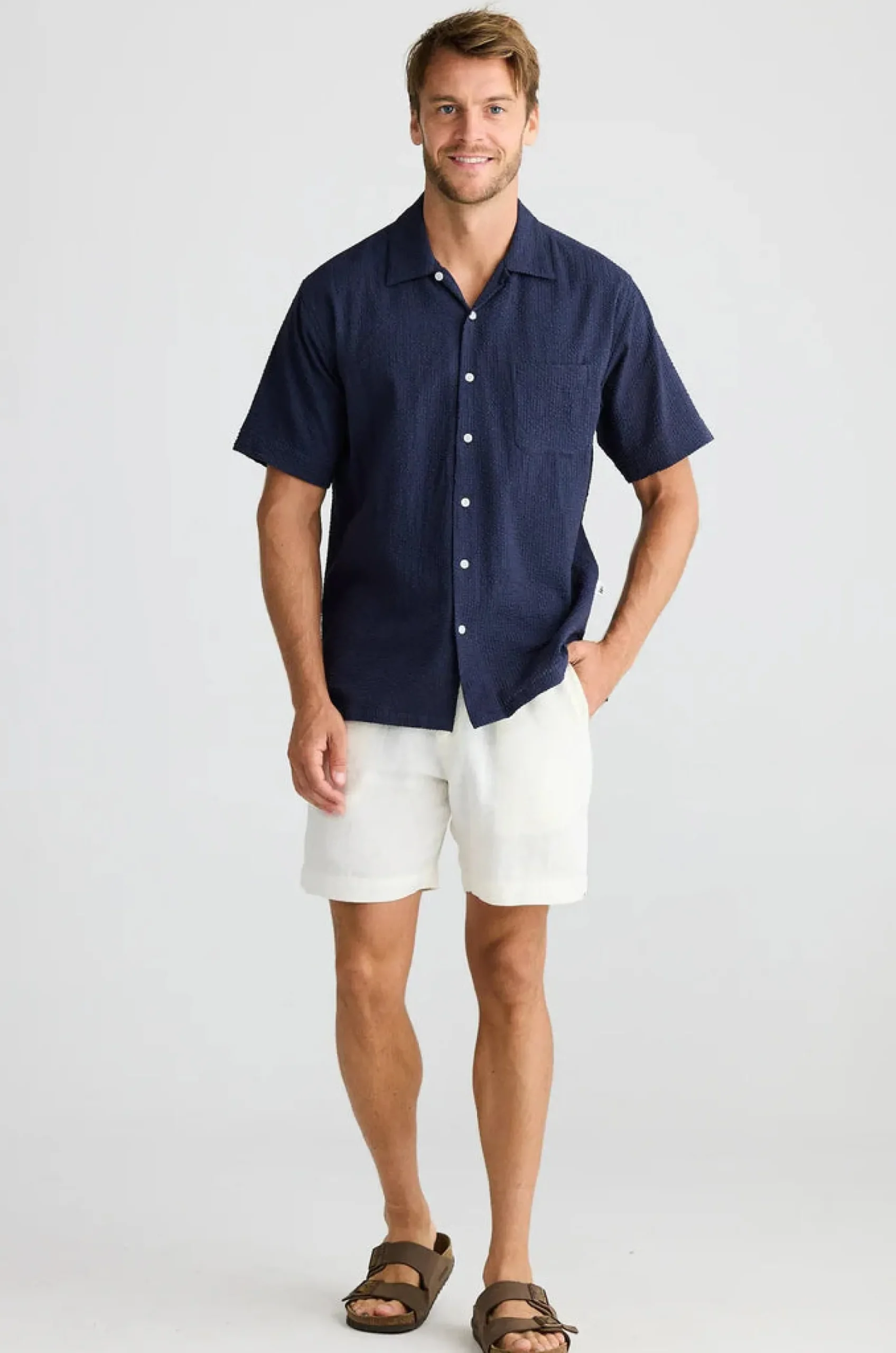 fossick_stanford_shirt_na_3.webp Shirts-FOSSICK STANFORD SHIRT NAVY
