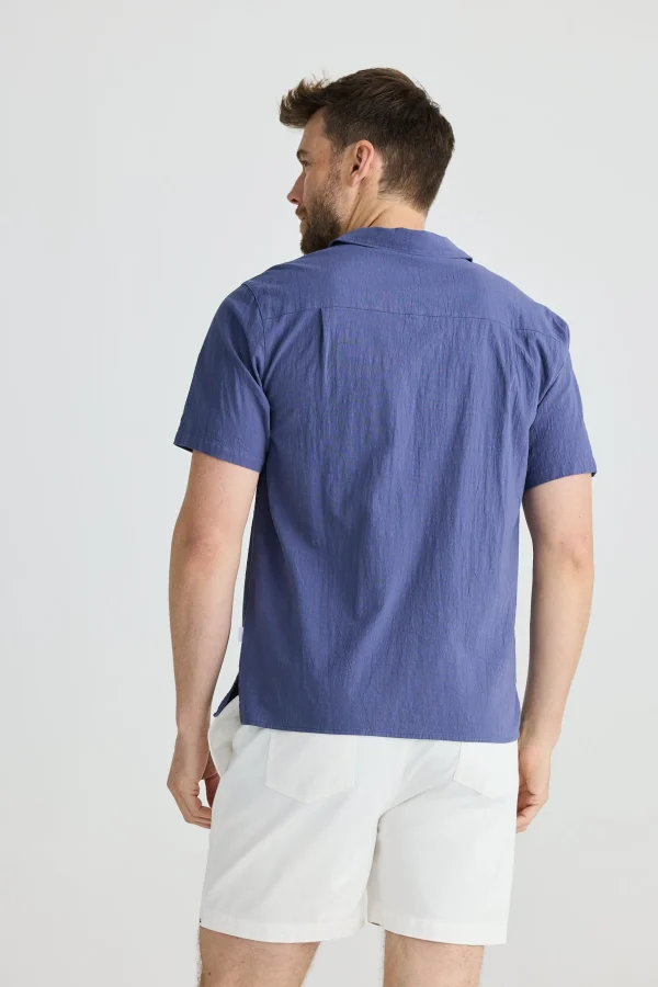 Shirts-FOSSICK STANFORD SHIRT STORM