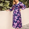 Dresses-FRIA ANIKA MAXI DRESS NAVY