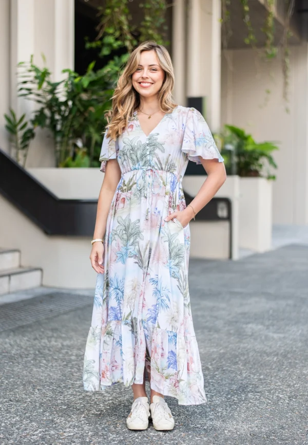 Dresses-FRIA SELMA MAXI DRESS BOTANICAL BLISS
