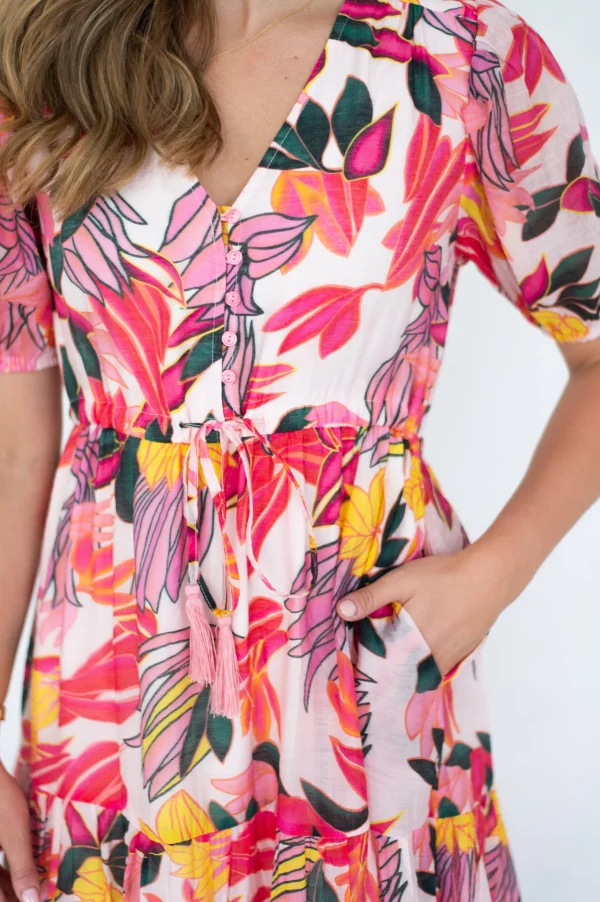 Dresses-FRIA SELMA MAXI DRESS CANDY FLORAL