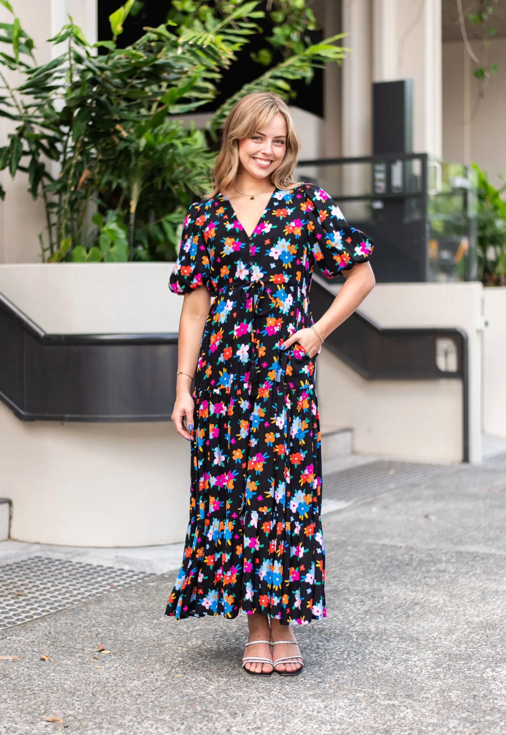 fria_selma_maxi_dress_hap_0.webp Dresses-FRIA SELMA MAXI DRESS HAPPY FLOWERS