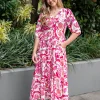 Dresses-FRIA SELMA MAXI DRESS PASSION FLORAL