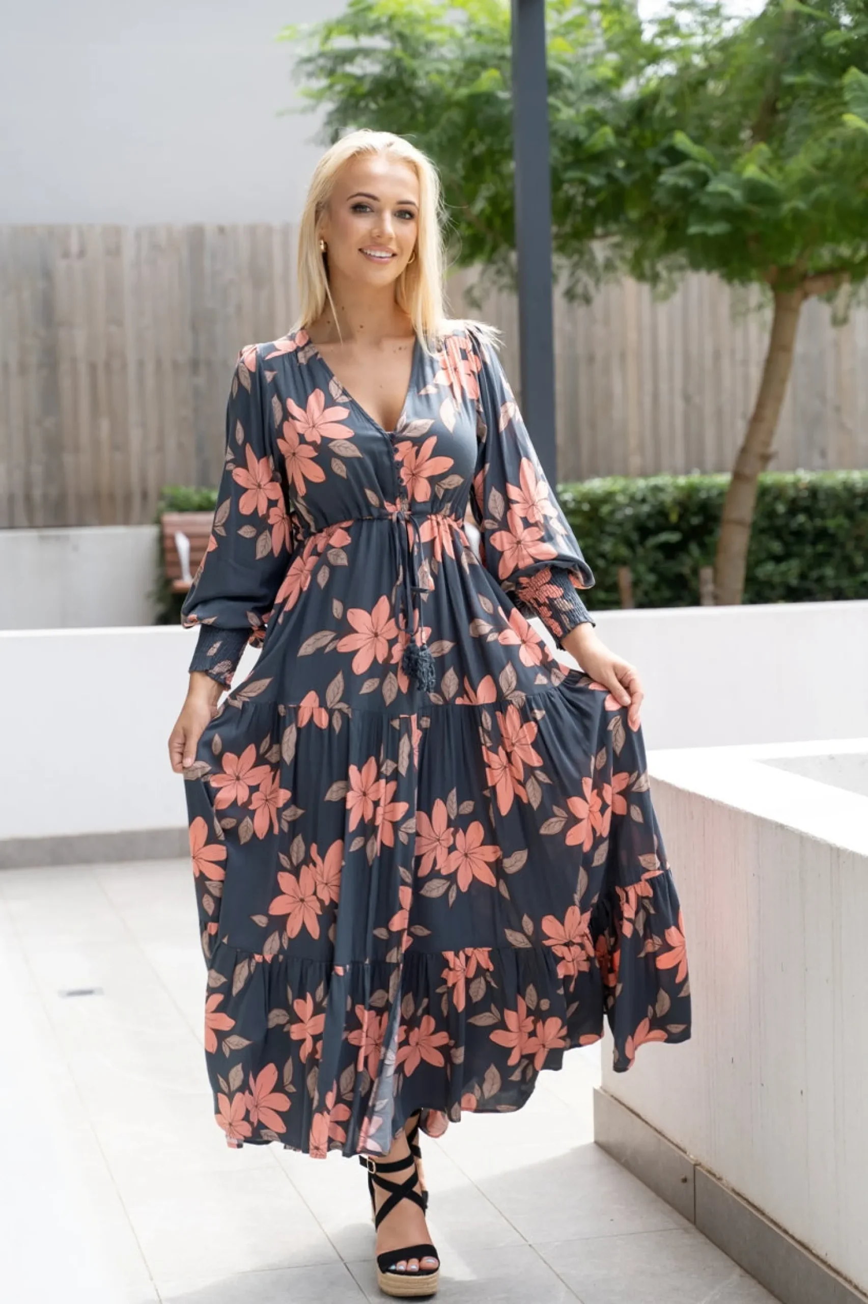 fria_selma_maxi_dress_ray_0.webp Dresses-FRIA SELMA MAXI DRESS RAYA NAVY