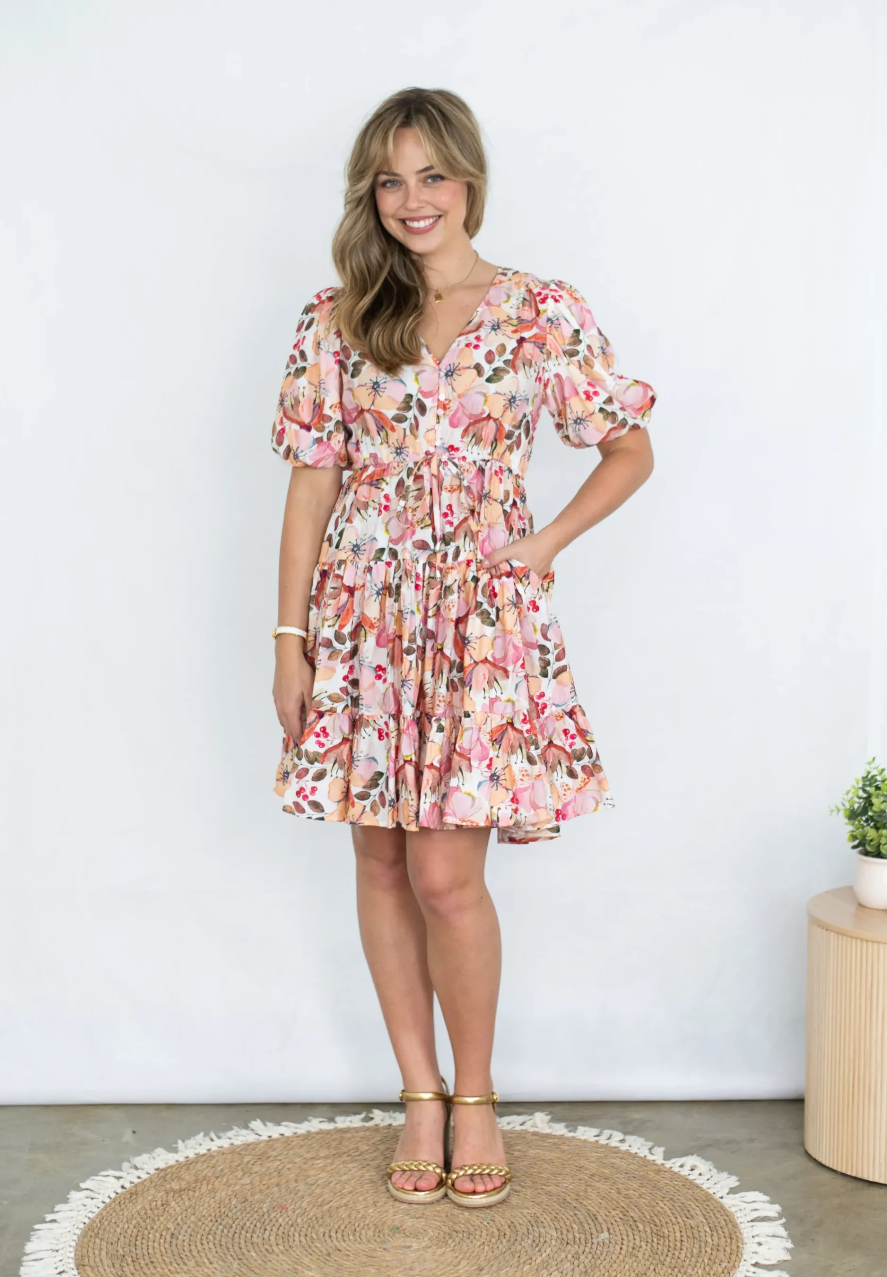 fria_selma_mini_dress_fru_0.webp Dresses-FRIA SELMA MINI DRESS FRUITFUL BLOOMS