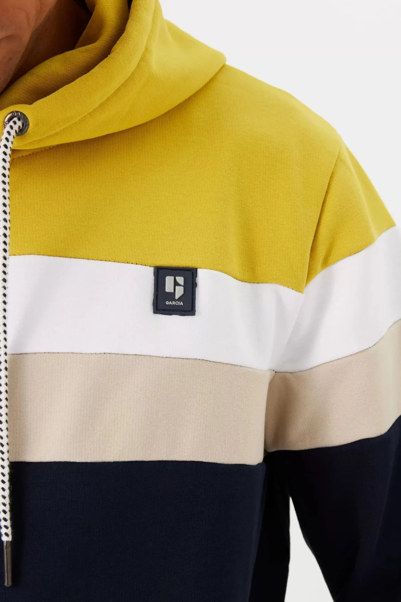 garcia_badge_logo_hoodie__3.webp Sweaters & Knitwear-GARCIA BADGE LOGO HOODIE NAVY