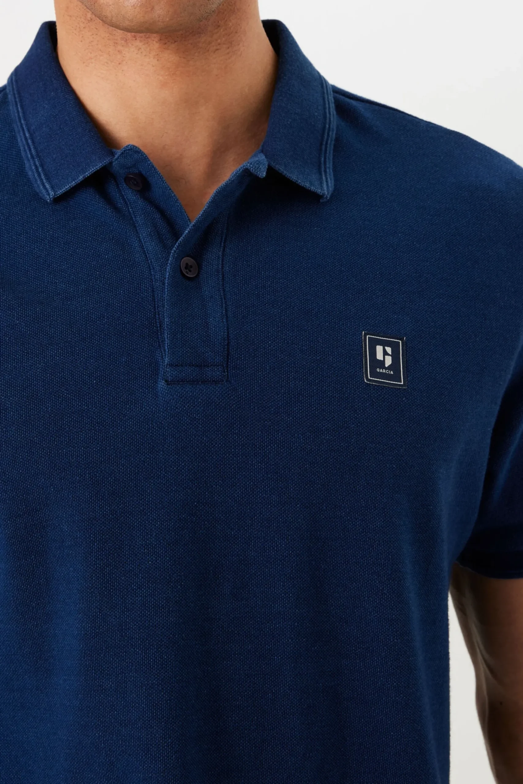 garcia_badge_logo_polo_na_3.webp Tees & Tanks-GARCIA BADGE LOGO POLO NAVY