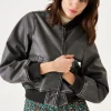 Shirts & Tops-GARCIA BOMBER JACKET WASHED BLACK