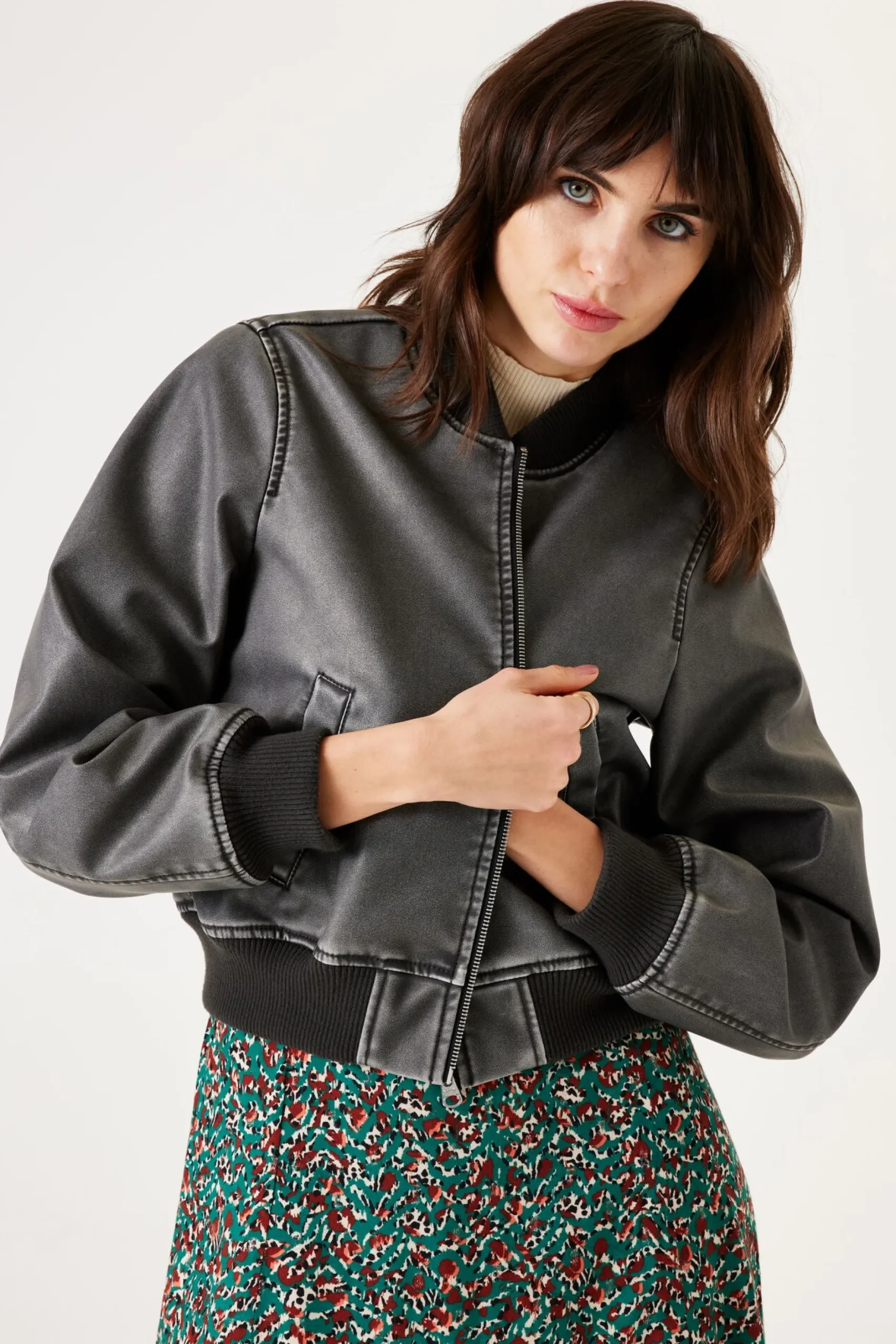 garcia_bomber_jacket_wash_0.webp Shirts & Tops-GARCIA BOMBER JACKET WASHED BLACK