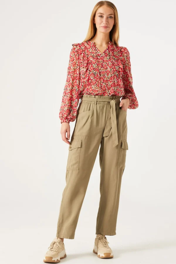 Shirts & Tops-GARCIA BUTTERFLY TOP LUSH PRINT