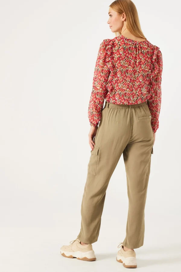 Shirts & Tops-GARCIA BUTTERFLY TOP LUSH PRINT