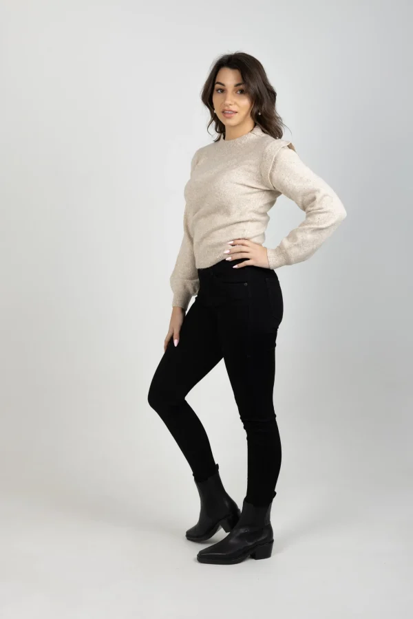 Sweaters & Knitwear-GARCIA CARMEN KNIT BEIGE