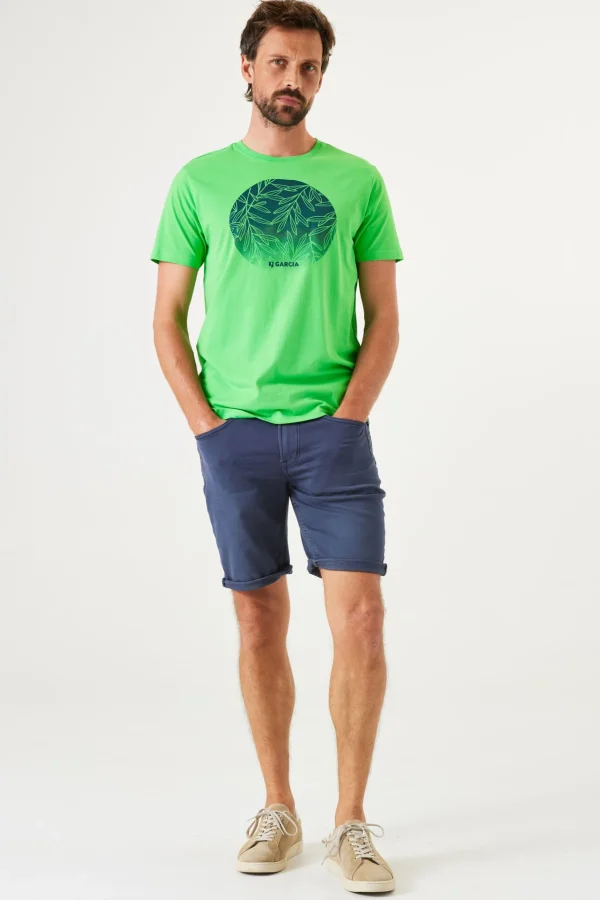 Tees & Tanks-GARCIA CIRCLE LOGO T-SHIRT APPLE