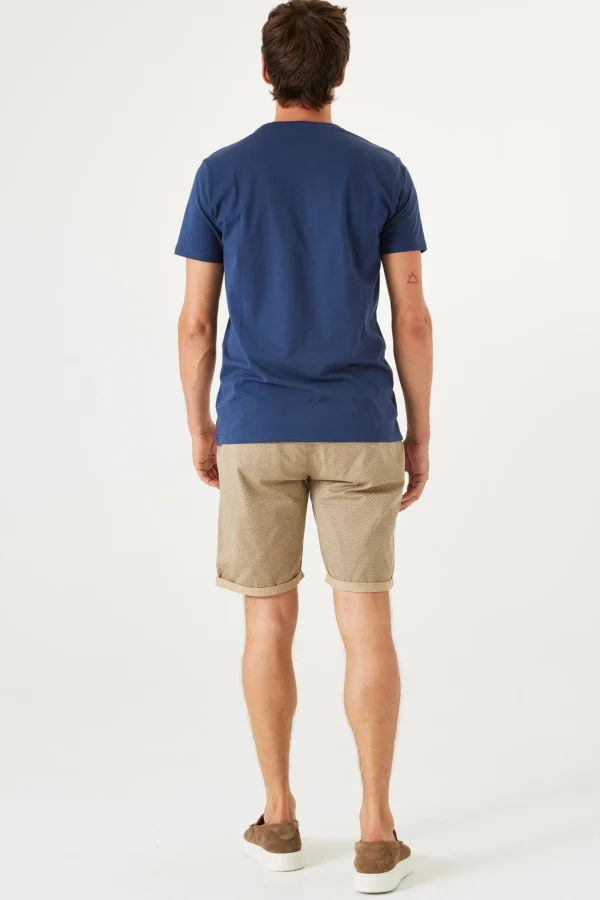 Tees & Tanks-GARCIA CIRCLE LOGO T-SHIRT MARINE