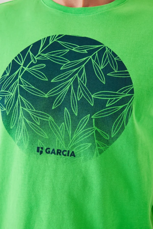 Tees & Tanks-GARCIA CIRCLE LOGO T-SHIRT APPLE