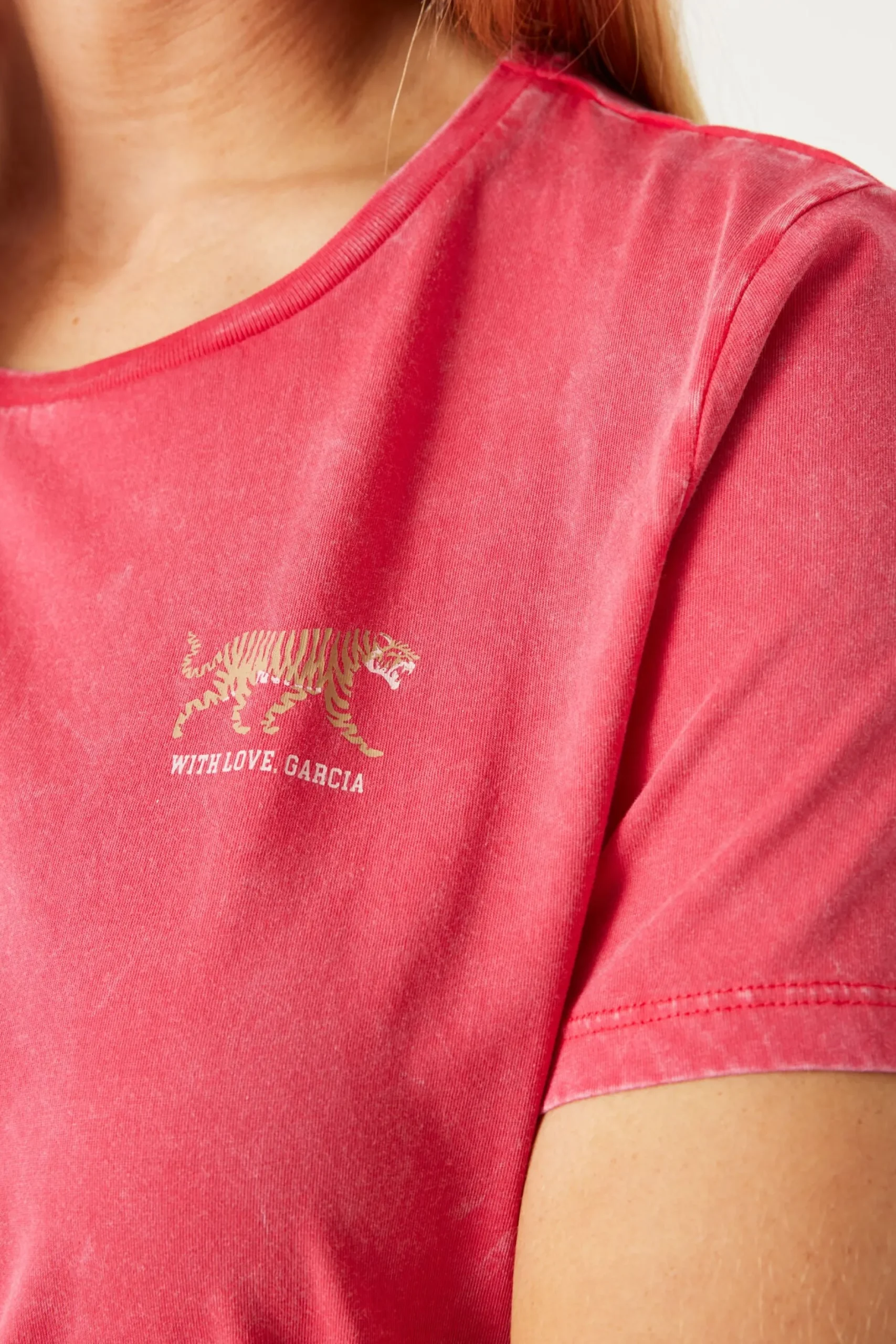 garcia_core_tiger_tee_pin_3.webp Tees & Tanks-GARCIA CORE TIGER TEE PINK