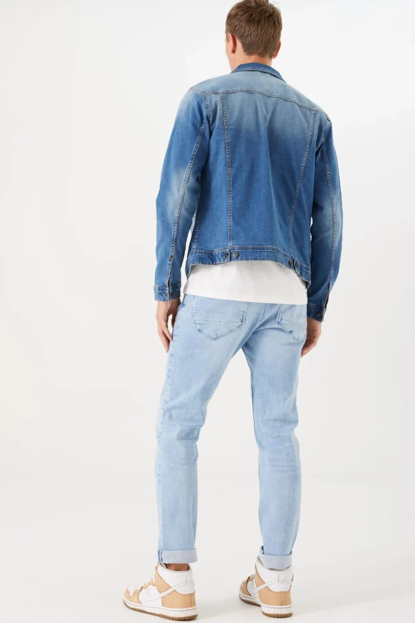 Shirts-GARCIA DENIM JACKET MEDIUM USED