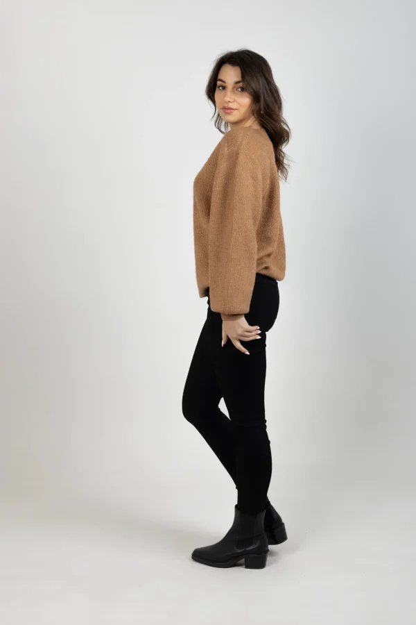 Sweaters & Knitwear-GARCIA ELENA KNIT TOFFEE