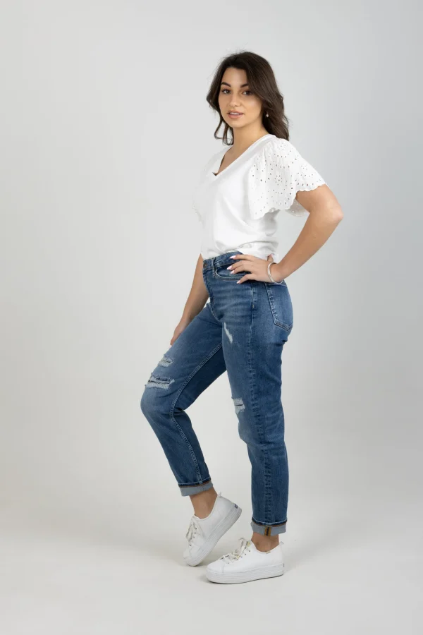 Denim-GARCIA ISABELLA MOM JEAN VINTAGE USED