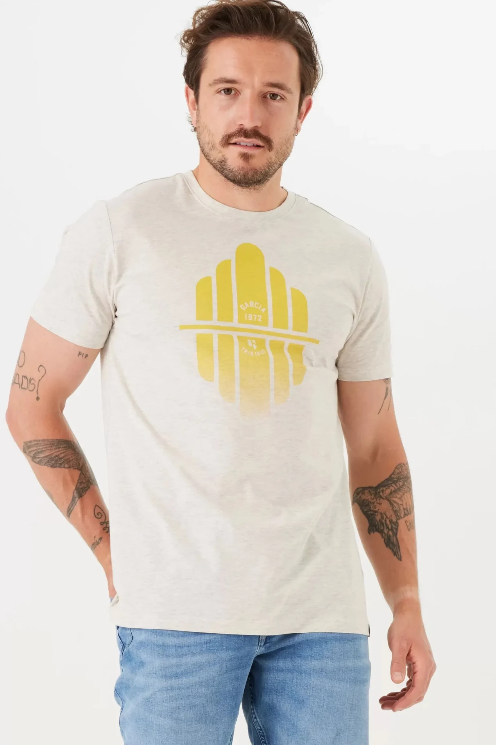garcia_logo_tshirt_grey_0.webp Tees & Tanks-GARCIA LOGO T-SHIRT GREY