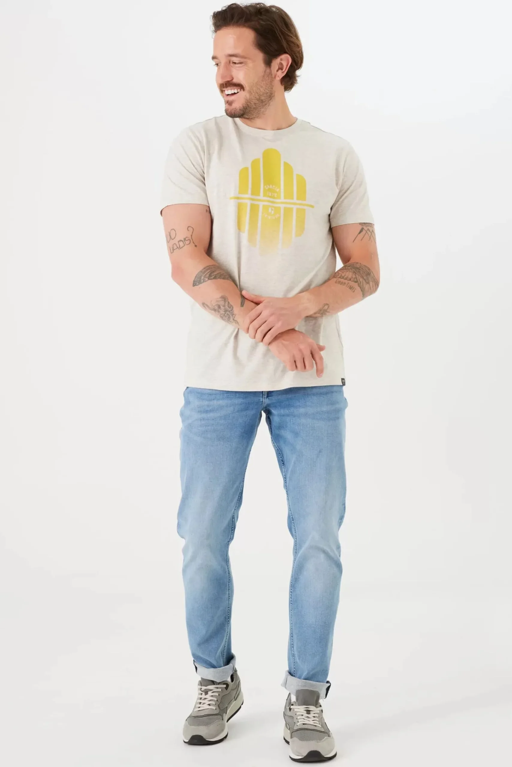garcia_logo_tshirt_grey_1.webp Tees & Tanks-GARCIA LOGO T-SHIRT GREY