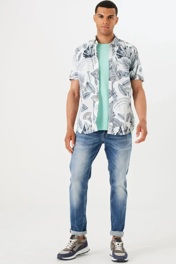 Shirts-GARCIA PALMS PARTY SHIRT WHITE