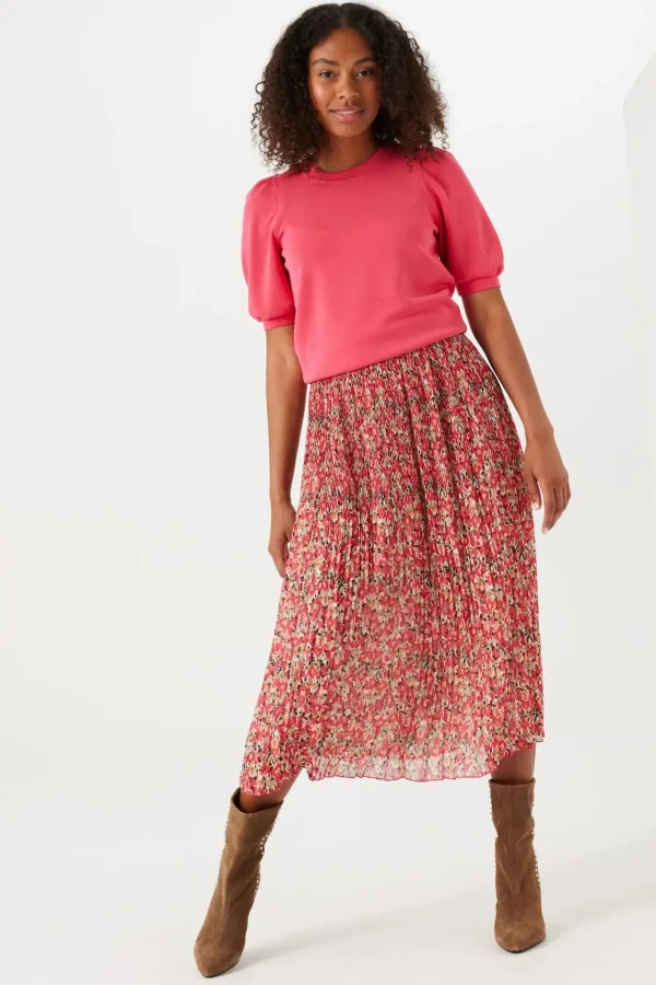 Skirts-GARCIA PLEATED SKIRT LUSH PRINT