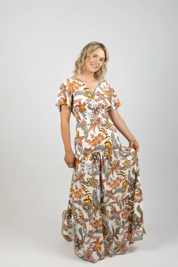 Dresses-GARCIA PRINT GARDEN DRESS