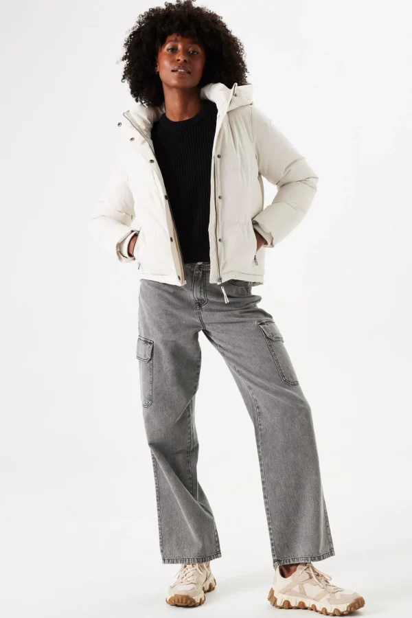 Coats & Jackets-GARCIA PUFFER JACKET OFF WHITE
