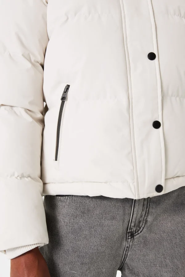 Coats & Jackets-GARCIA PUFFER JACKET OFF WHITE