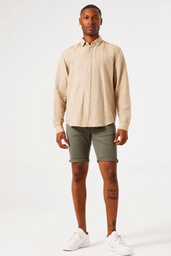 Shorts-GARCIA ROCKO 695 DENIM SHORT GREEN