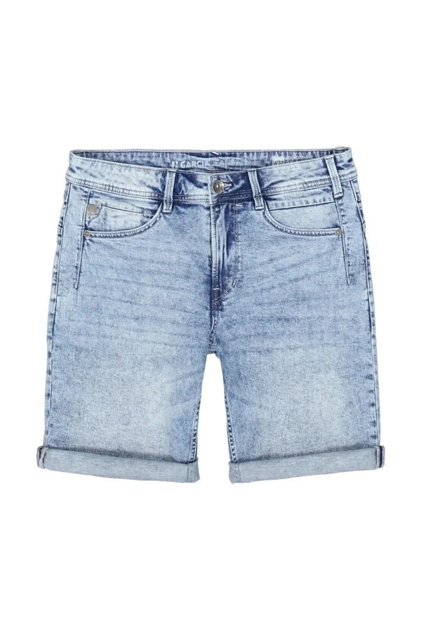Shorts-GARCIA ROCKO 695 DENIM SHORT BLEACHED