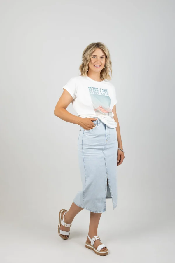Tees & Tanks-GARCIA SUNNY LOVE TEE OFF WHITE