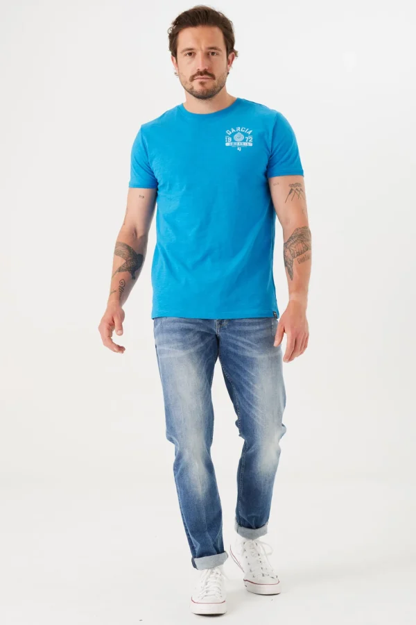 Tees & Tanks-GARCIA URBANIA LOGO T-SHIRT LAGOON
