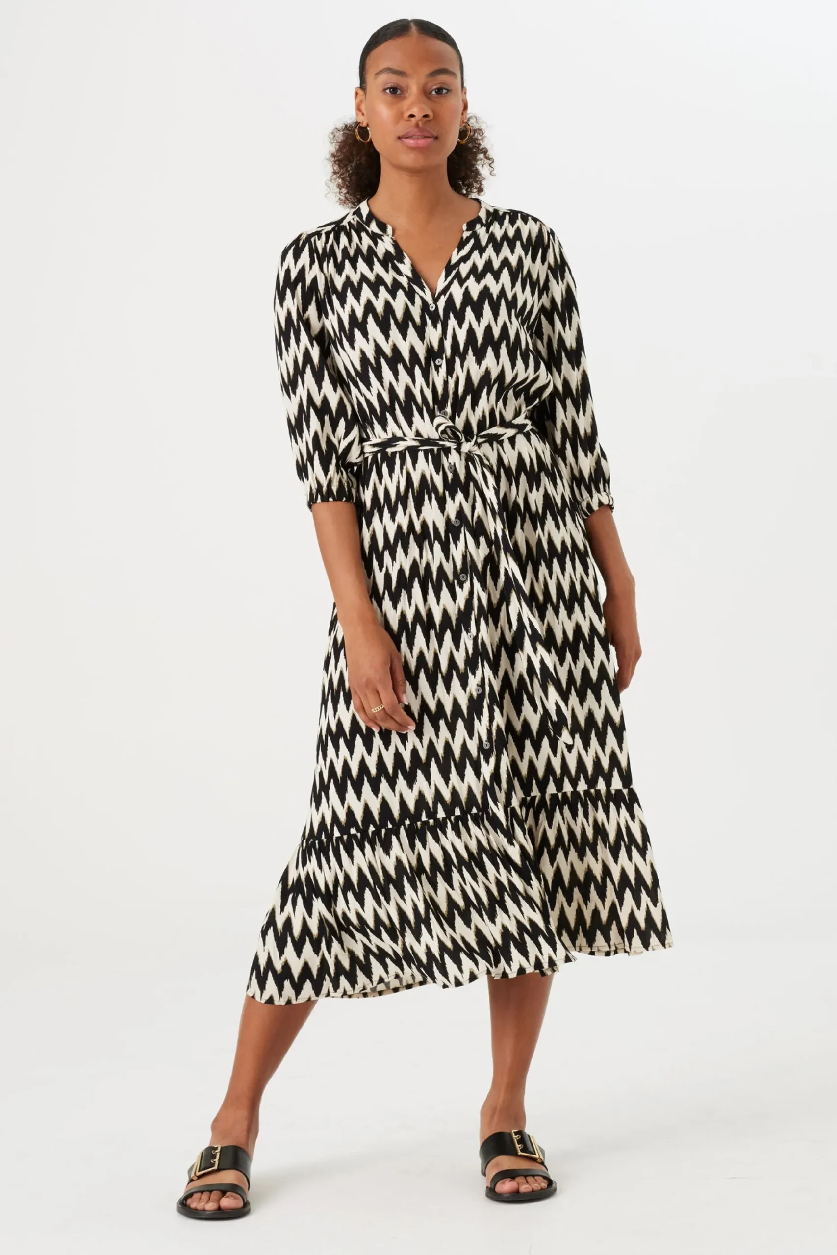garcia_zig_zag_dress_blac_0.webp Dresses-GARCIA ZIG ZAG DRESS BLACK