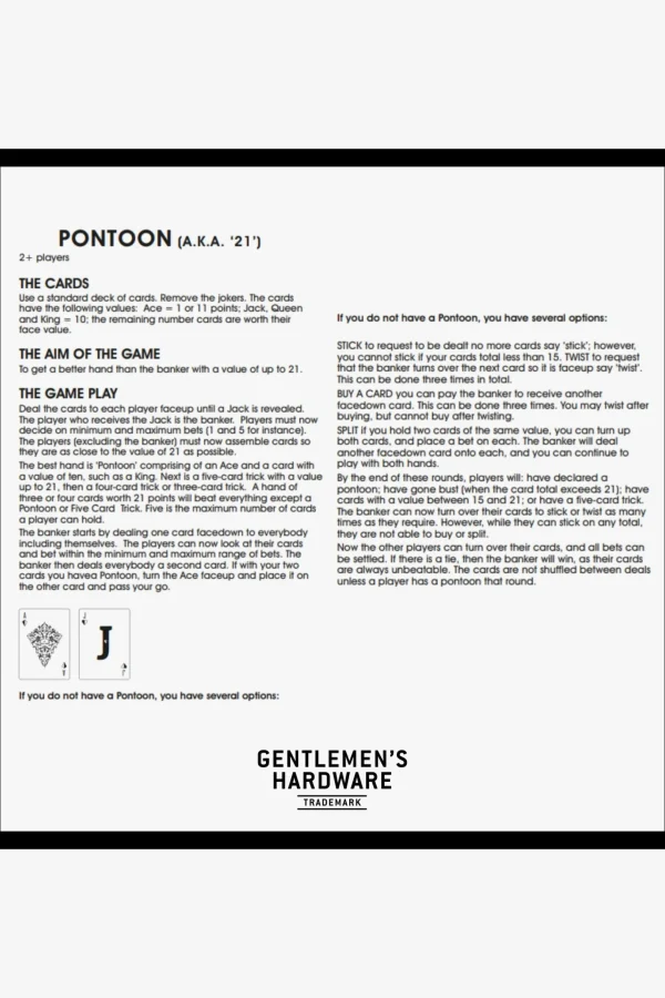Gifts-GENTLEMEN'S HARDWARE CASINO NIGHT SET