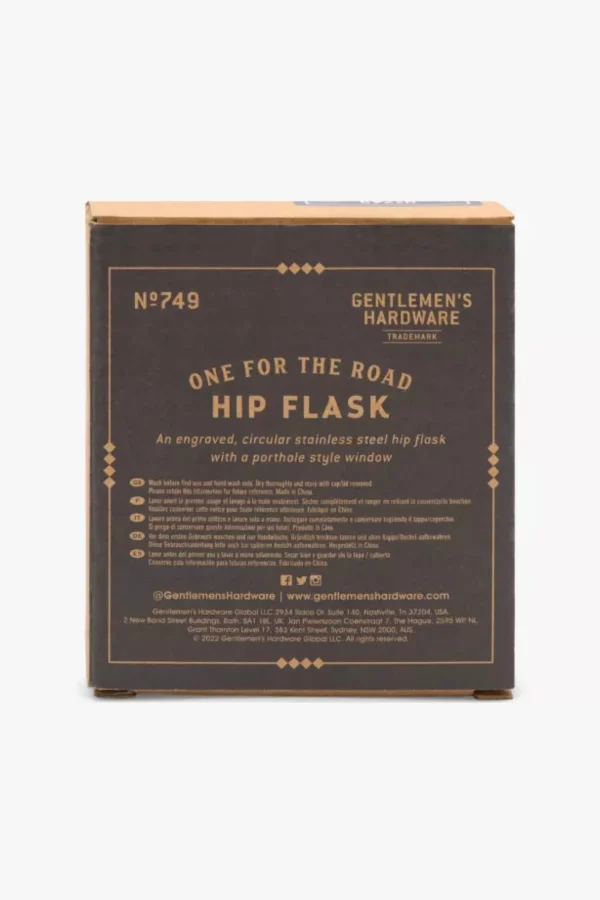 Gifts-GENTLEMEN'S HARDWARE CIRCULAR HIP FLASK