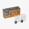 Gifts-GENTLEMEN'S HARDWARE COCKTAIL TUMBLER & WHISKY STONE SET