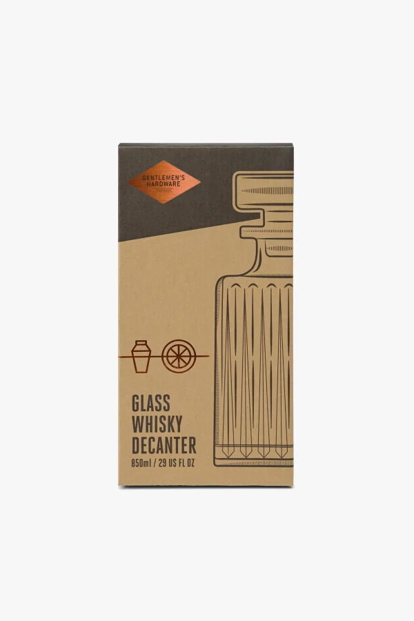 Gifts-GENTLEMEN'S HARDWARE GLASS WHISKY DECANTER