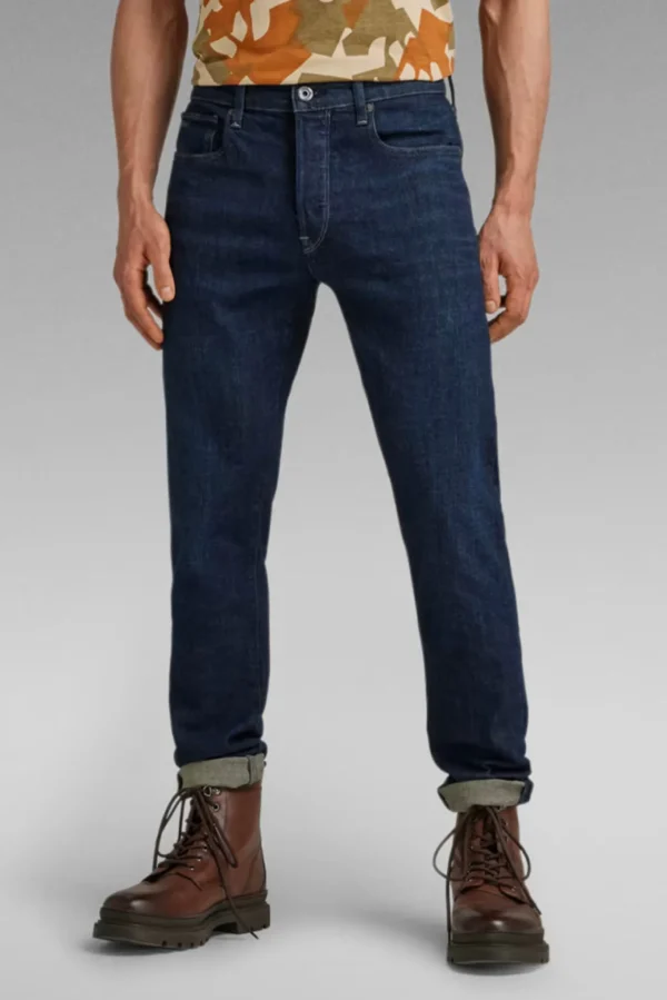 Denim-G-STAR RAW 3301 SLIM JEANS - WORN DEEP MARINE