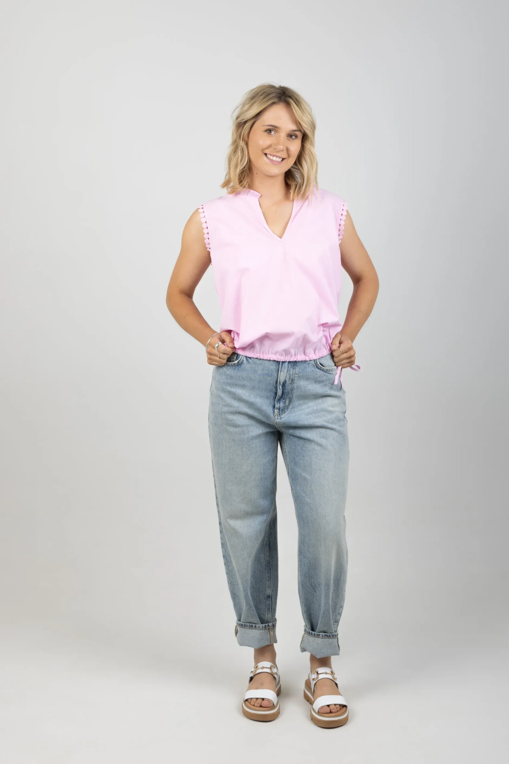 haven_adelfia_tie_top_cam_1.webp Shirts & Tops-HAVEN ADELFIA TIE TOP CAMEO
