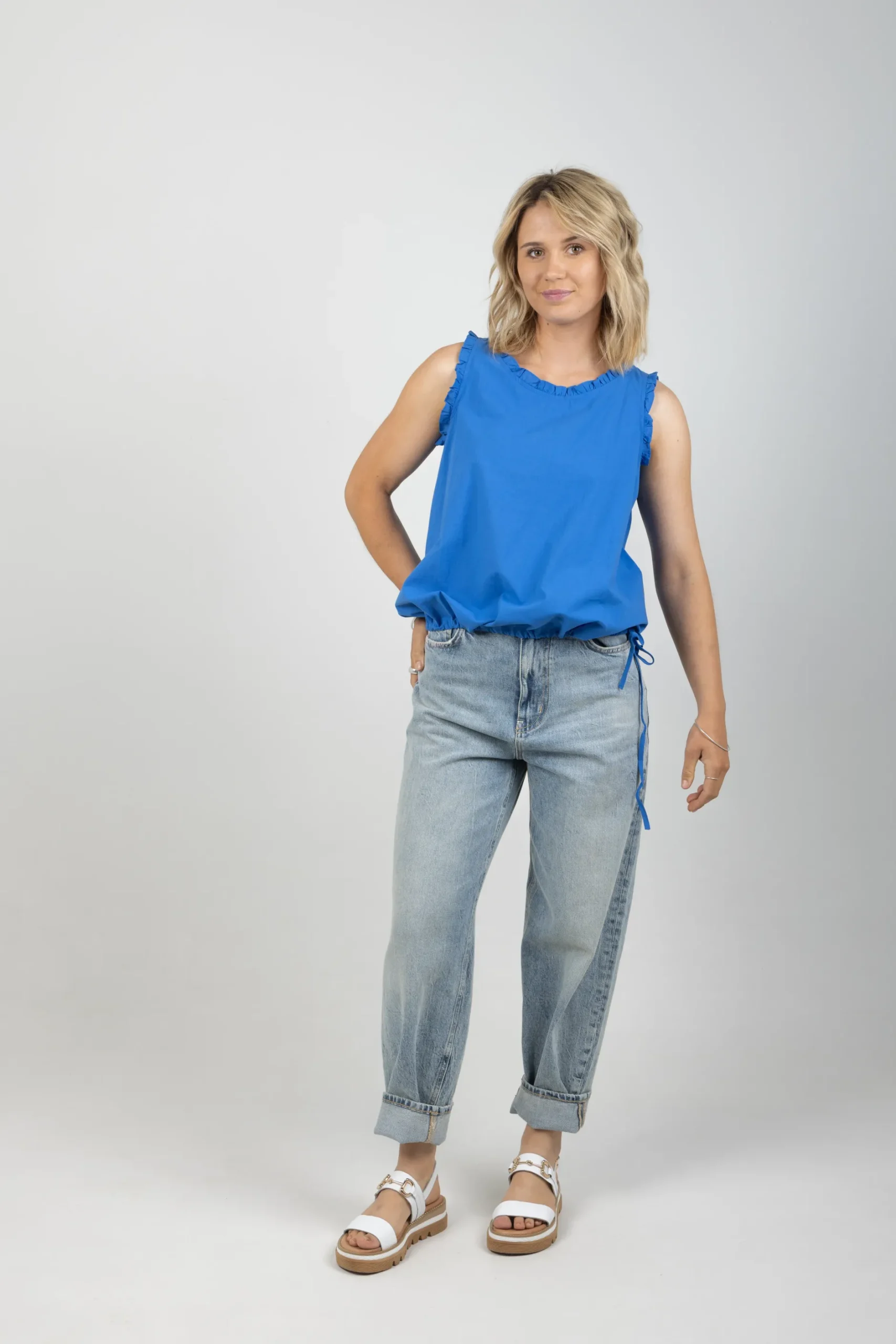 haven_adelfia_tie_top_cob_2.webp Tees & Tanks-HAVEN ADELFIA TIE TOP COBALT