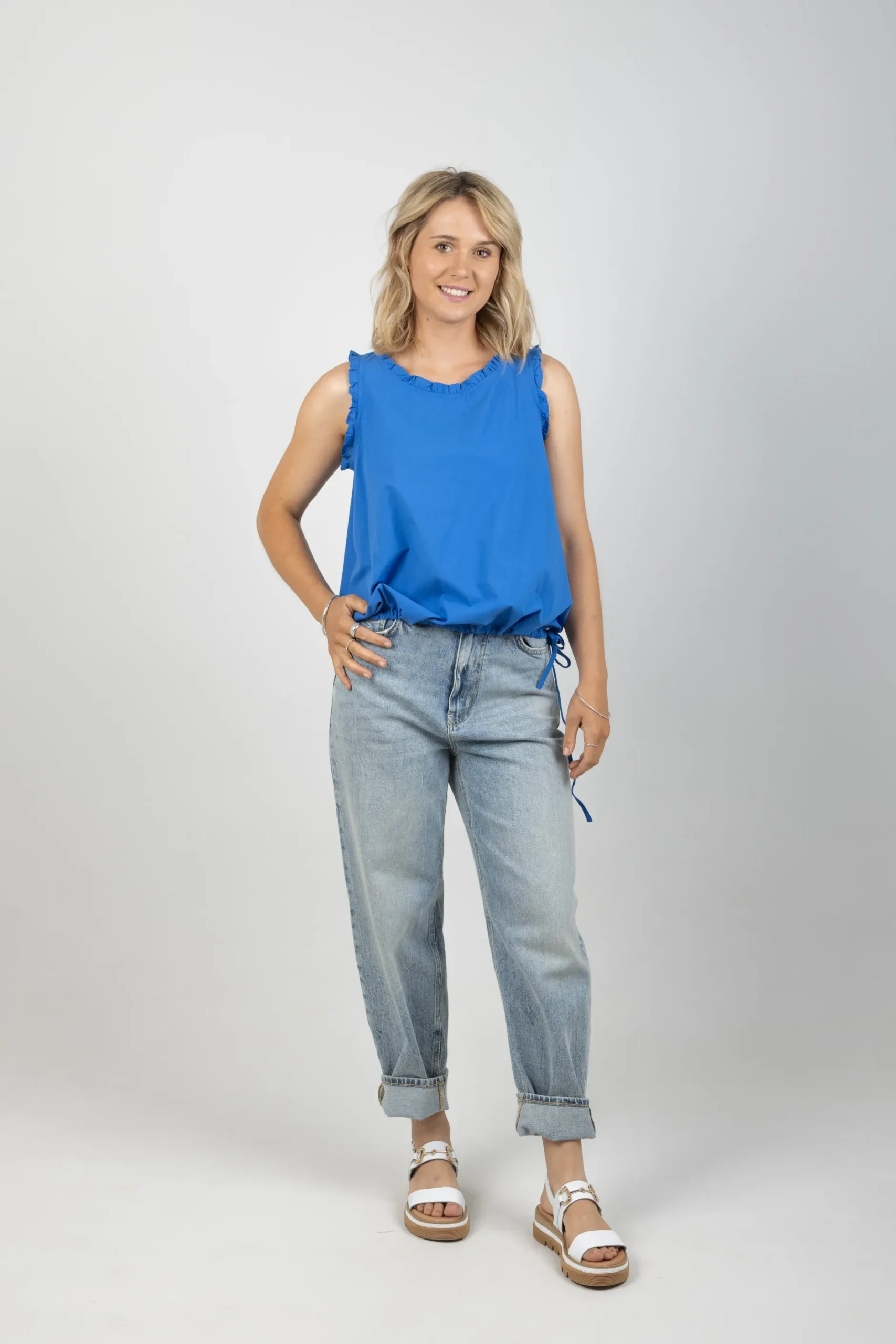 haven_adelfia_tie_top_cob_3.webp Tees & Tanks-HAVEN ADELFIA TIE TOP COBALT