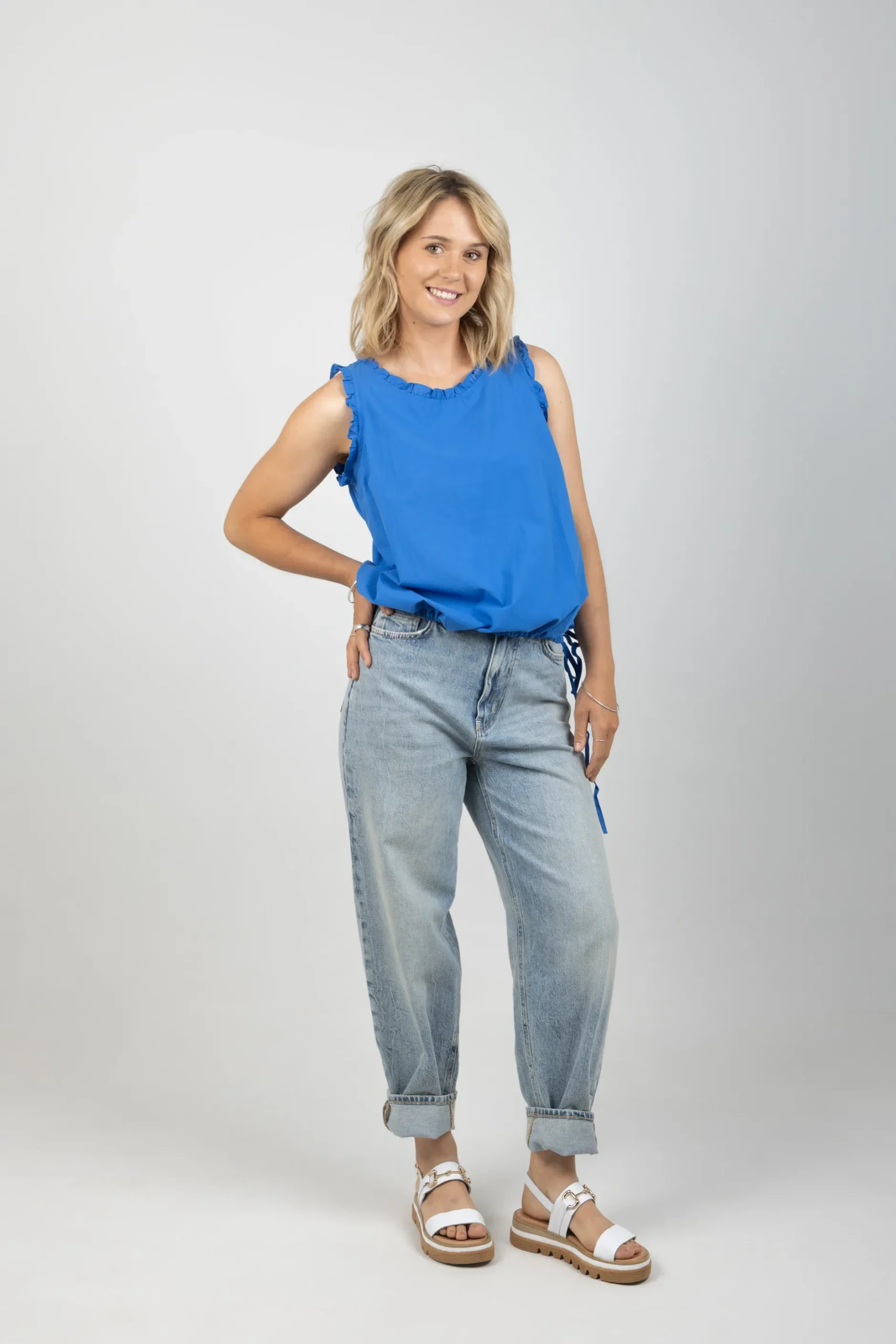 haven_adelfia_tie_top_cob_4.webp Tees & Tanks-HAVEN ADELFIA TIE TOP COBALT