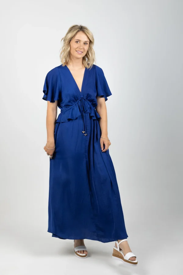 Dresses-HAVEN PORTOFINO FRILL MAXI LARGO