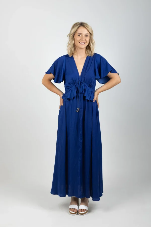 Dresses-HAVEN PORTOFINO FRILL MAXI LARGO